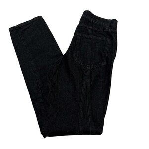Zara Jeans Womens 6 Black The Panelled Slim Denim High Rise‎ Casual Comfort